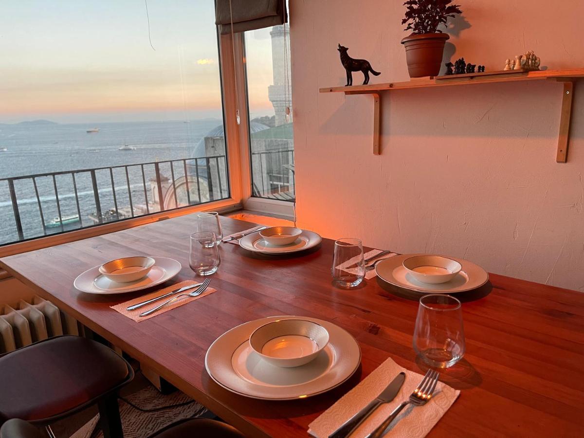 Art Loft , 270* Full Sea View In Cihangir Leilighet Istanbul Eksteriør bilde