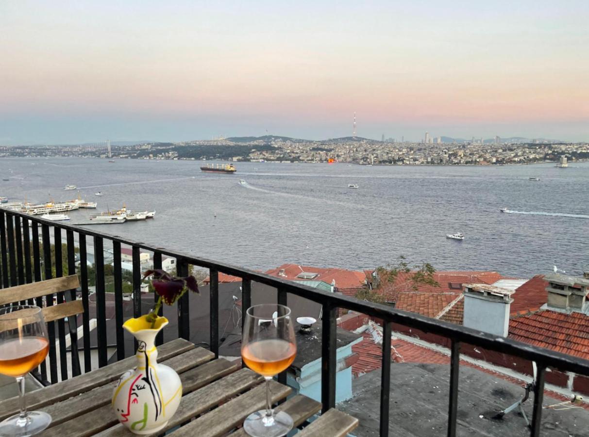 Art Loft , 270* Full Sea View In Cihangir Leilighet Istanbul Eksteriør bilde